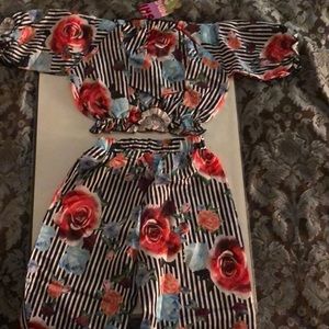 Girls cute matching set